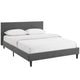 Anya Fabric Full Bed by Modway| Gray