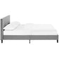 Anya Full Fabric Bed, Light Gray - No Shipping Charges