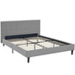 Linnea Full Bed, Light Gray - No Shipping Charges