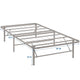 Horizon Stainless Steel Twin Bed Frame by Modway| Gray