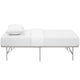 Horizon Stainless Steel Twin Bed Frame by Modway| Gray