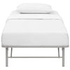 Horizon Stainless Steel Twin Bed Frame by Modway| Gray