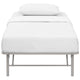 Horizon Stainless Steel Twin Bed Frame by Modway| Gray