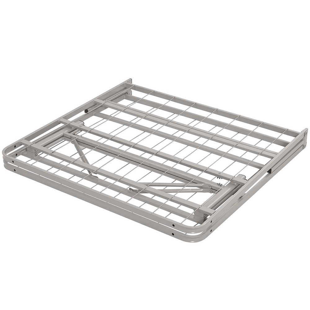 Horizon Stainless Steel Twin Bed Frame by Modway| Gray