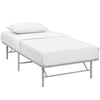 Horizon Stainless Steel Twin Bed Frame by Modway| Gray
