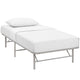Horizon Stainless Steel Twin Bed Frame by Modway| Gray