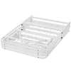 Horizon Full Stainless Steel Bed Frame, White - No Shipping Charges