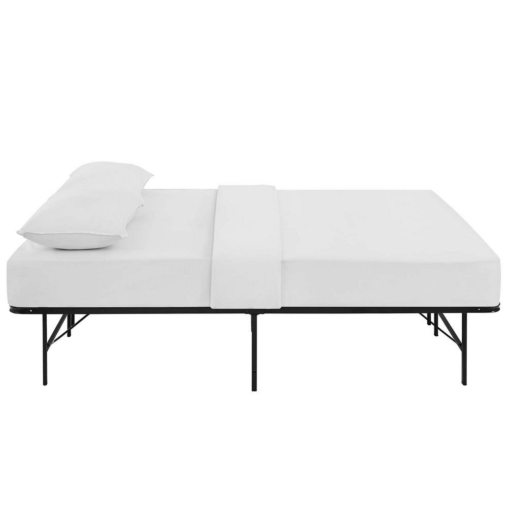 Horizon Stainless Steel Queen Bed Frame by Modway| Brown