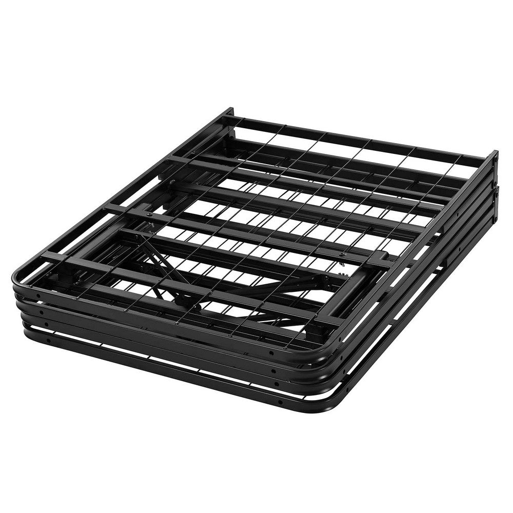 Horizon Stainless Steel Queen Bed Frame by Modway| Brown