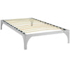 Ollie Twin Bed Frame by Modway| Silver