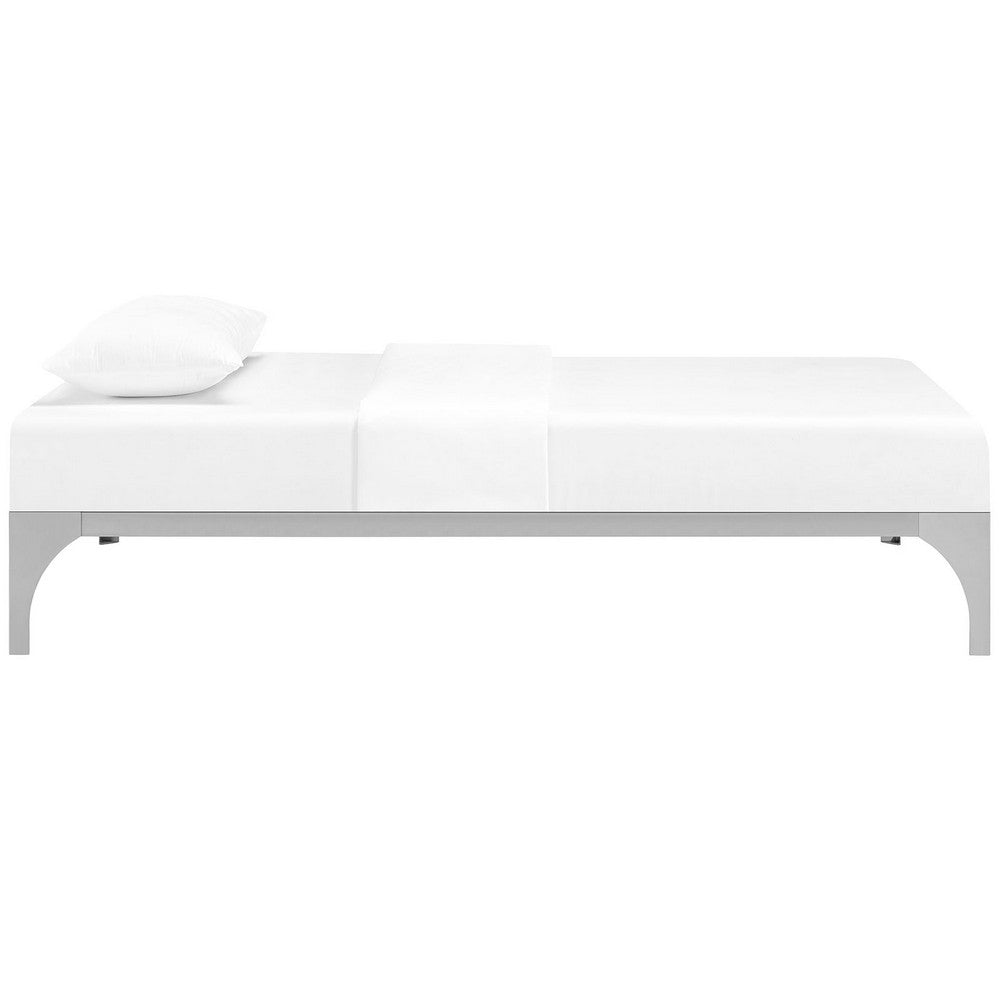 Ollie Twin Bed Frame, Silver - No Shipping Charges