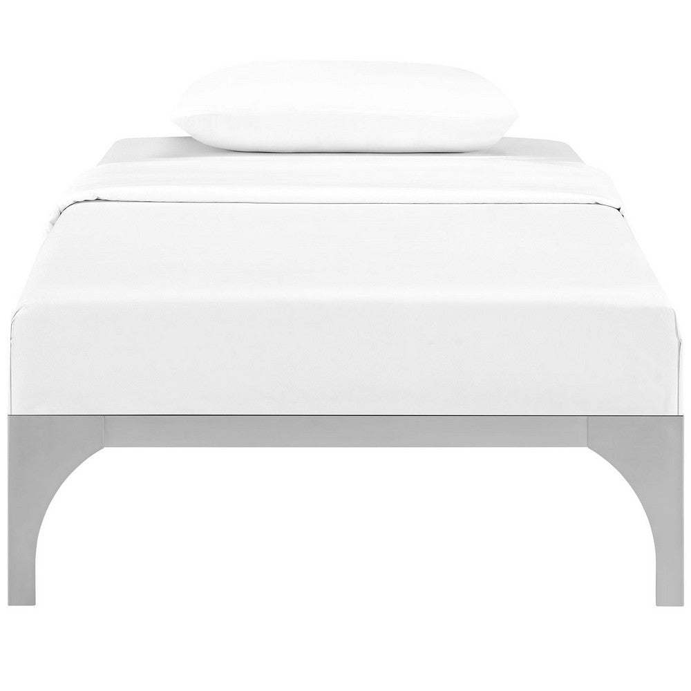 Ollie Twin Bed Frame by Modway| Silver