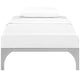 Ollie Twin Bed Frame by Modway| Silver