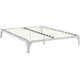 Ollie King Bed Frame by Modway| Silver