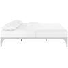 Ollie King Bed Frame by Modway| Silver