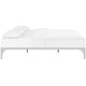 Ollie King Bed Frame by Modway| Silver