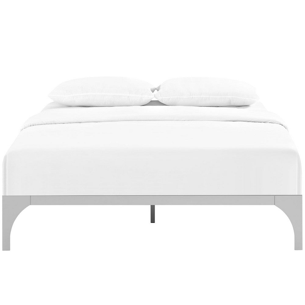 Ollie King Bed Frame, Silver - No Shipping Charges