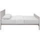 Dower Stainless Steel Queen Bed by Modway| Gray