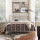 Dower Stainless Steel Queen Bed by Modway| Gray