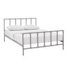 Dower Stainless Steel Queen Bed by Modway| Gray