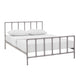 Dower Stainless Steel Queen Bed by Modway| Gray