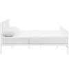 Dower Queen Stainless Steel Bed, White - No Shipping Charges