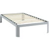 Corinne Twin Bed Frame, Gray - No Shipping Charges