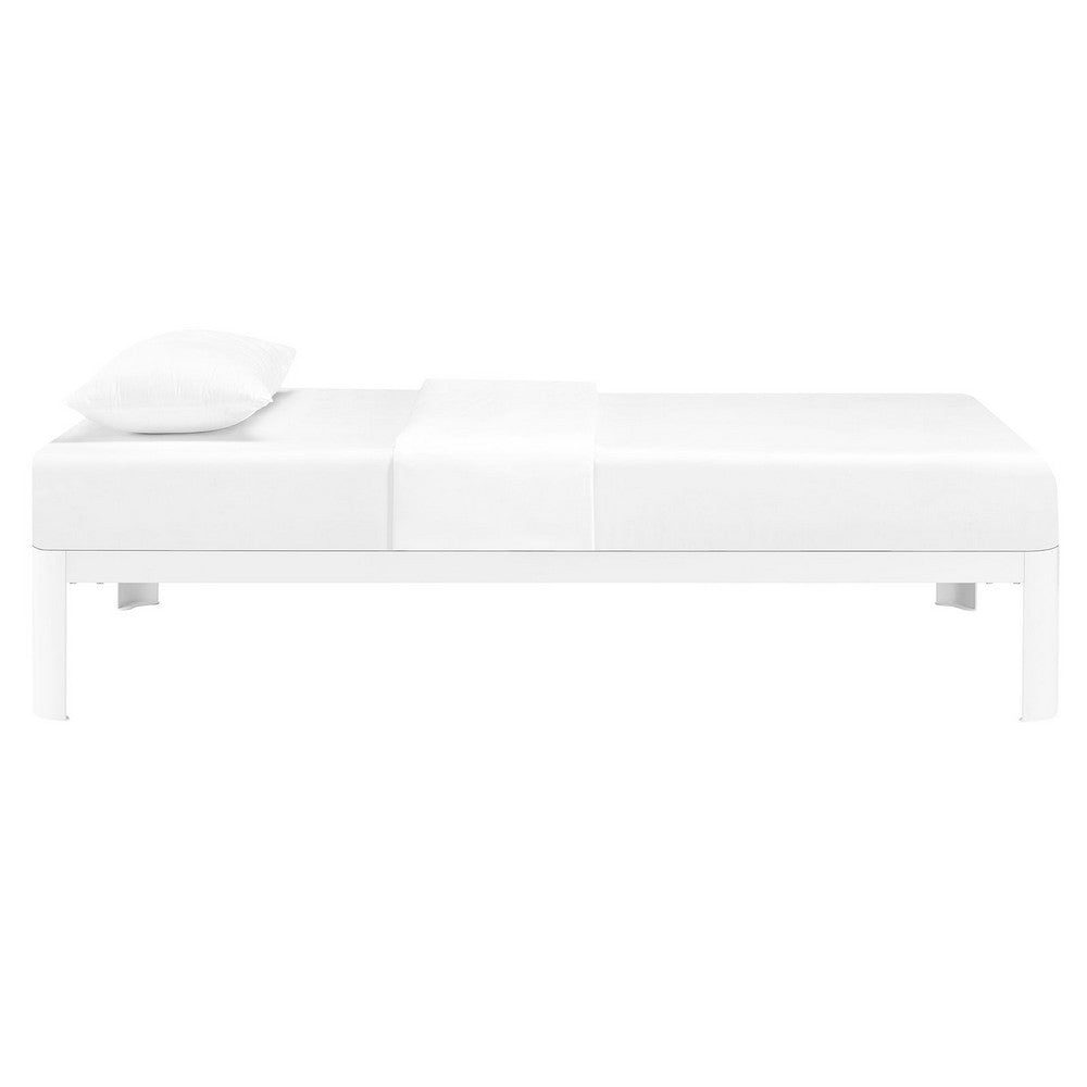 Corinne Twin Bed Frame, White - No Shipping Charges