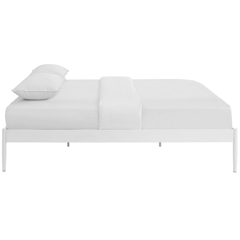 Elsie Queen Bed Frame, White - No Shipping Charges
