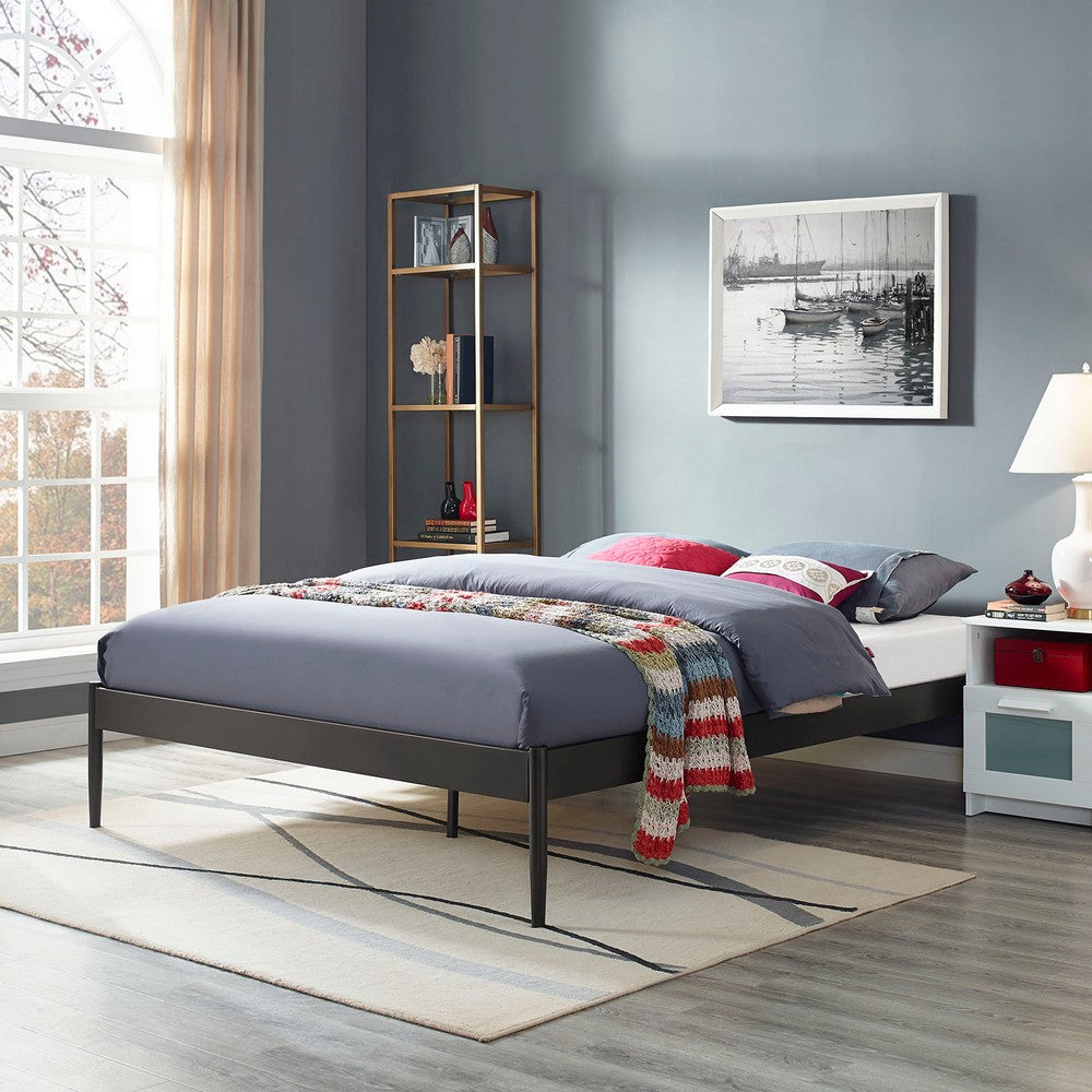 Elsie King Bed Frame by Modway| Brown