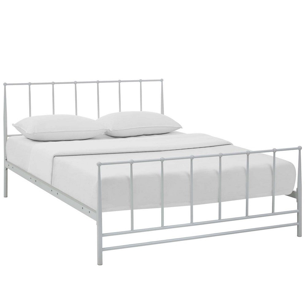 Estate Queen Bed, White - No Shipping Charges