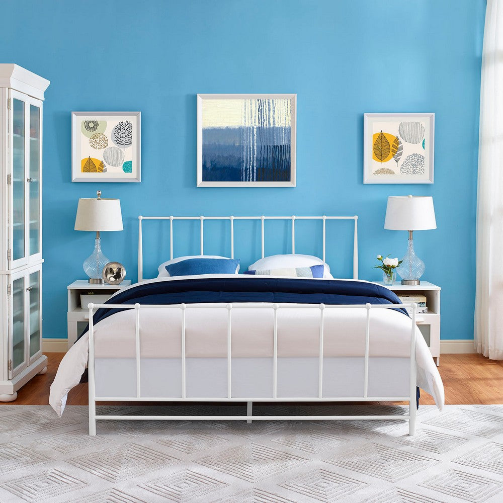 Estate King Bed by Modway| White