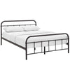 Maisie Stainless Steel Queen Bed Frame by Modway| Brown