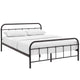 Maisie Stainless Steel Queen Bed Frame by Modway| Brown