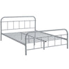 Maisie Stainless Steel Queen Bed Frame by Modway| Gray