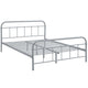 Maisie Stainless Steel Queen Bed Frame by Modway| Gray