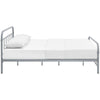 Maisie Stainless Steel Queen Bed Frame by Modway| Gray