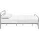Maisie Stainless Steel Queen Bed Frame by Modway| Gray