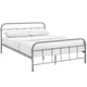 Maisie Stainless Steel Queen Bed Frame by Modway| Gray