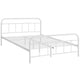 Maisie Stainless Steel Queen Bed Frame by Modway| White