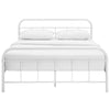 Maisie Stainless Steel Queen Bed Frame by Modway| White
