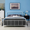 Maisie Stainless Steel Queen Bed Frame by Modway| White