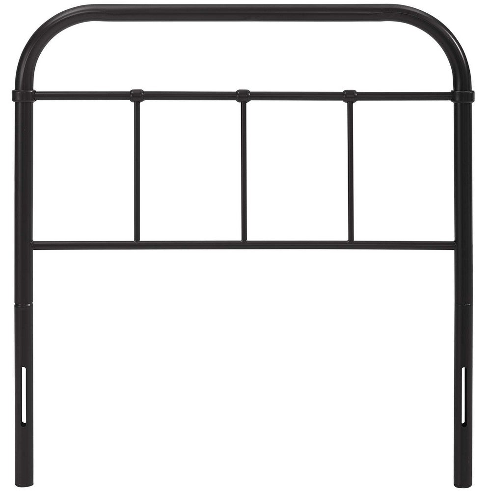 Serena Twin Steel Headboard, Brown - No Shipping Charges