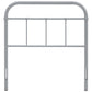 Serena Twin Steel Headboard, Gray  - No Shipping Charges