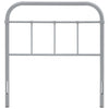 Serena Twin Steel Headboard, Gray  - No Shipping Charges
