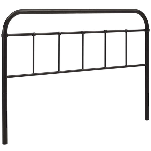 Serena Queen Steel Headboard by Modway| Brown