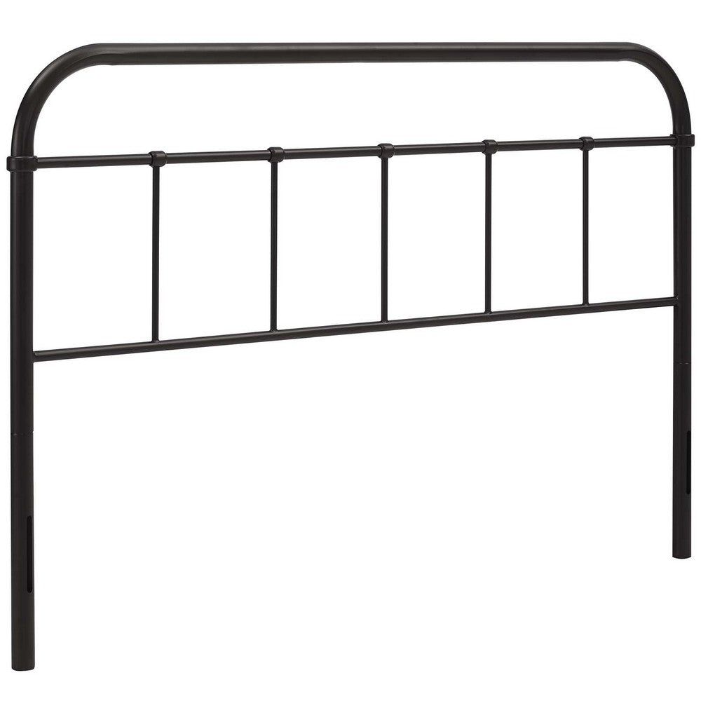 Serena Queen Steel Headboard by Modway| Brown