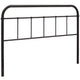 Serena Queen Steel Headboard by Modway| Brown