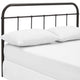 Serena Queen Steel Headboard by Modway| Brown