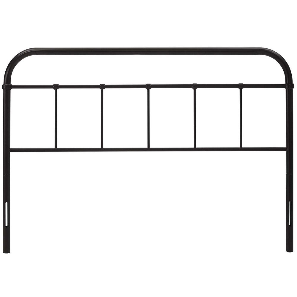Serena Queen Steel Headboard by Modway| Brown